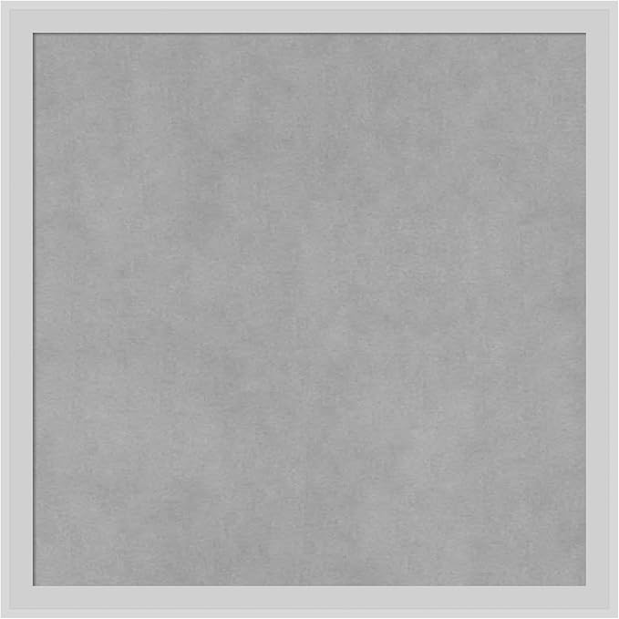Amanti Art Silver Framed Magnetic Board 17x17 Small Vision Board by AmantiArt