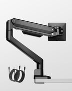 monTEK Deluxe Monitor Arm with USB A/C up to 40 Inch Holds 26.4 lbs Curved by monTEK