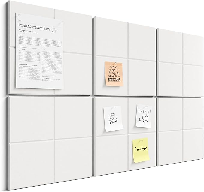 Bumusty Large Cork Board Alternative-36 x24 Felt Bulletin Board Tiles, by Bumusty