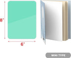 Mint Green Mini Desktop Pure Glass Whiteboard, Small Slope Slick Desk - Image 9