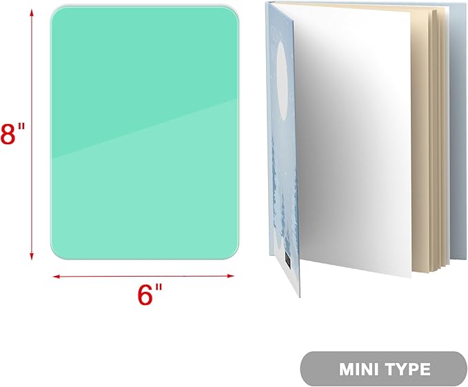 Mint Green Mini Desktop Pure Glass Whiteboard, Small Slope Slick Desk - Image 9