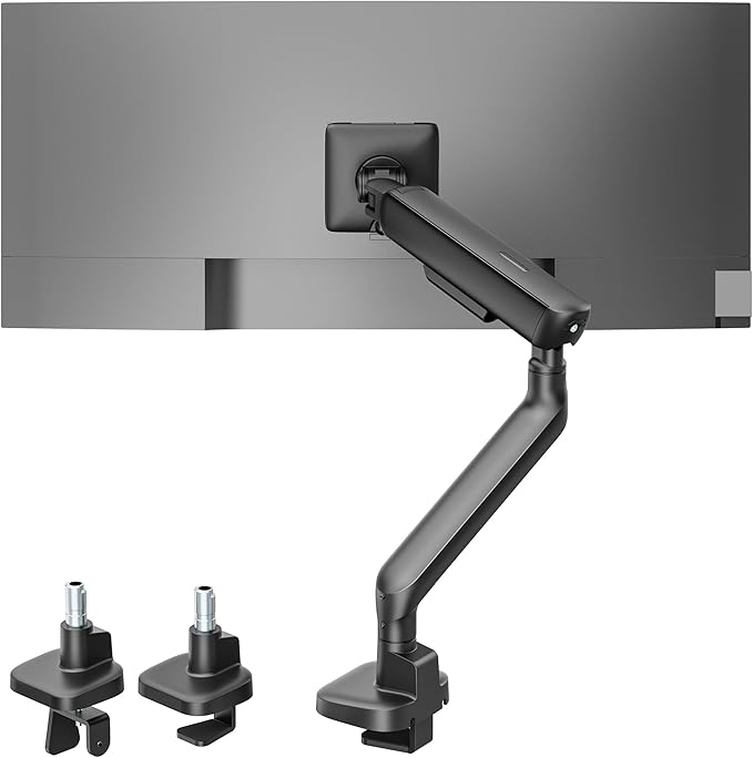 monTEK Single Monitor Arm, Mechanical Spring Monitor Arm by monTEK