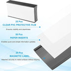 PATIKIL Magnetic Label Holder 6" x 3" - Image 3
