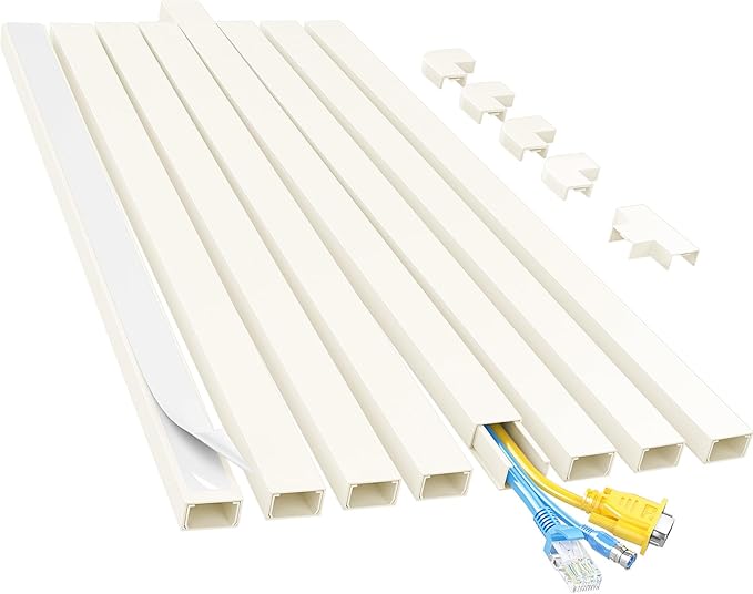 Yecaye Cord Hider, 113in Medium Cord Covers by Yecaye