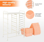 HAPPYGRILL 15-Drawer Rolling Cart, Storage Carts - Image 5