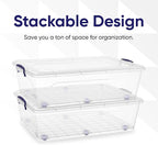 Superio Storage Bins with Lids, Stackable Totes, BPA Free, Odor Free, Organizer - Image 3