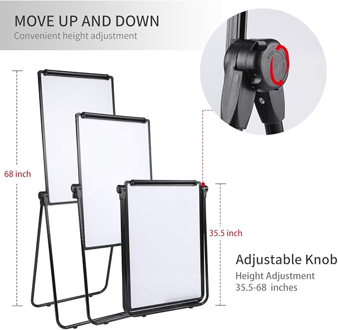 Dry Erase Board with Stand, Double Sided Magnetic Whiteboard, 24 x 36 Portable - Image 6
