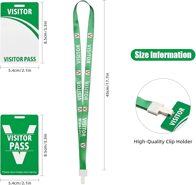 Visitor Badge Lanyards Volunteer Badge Holder - Image 2