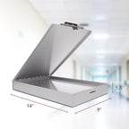 Saunders Metal Clipboard with Storage, Letter Size Paper Organizer, Steel Clip - Image 3