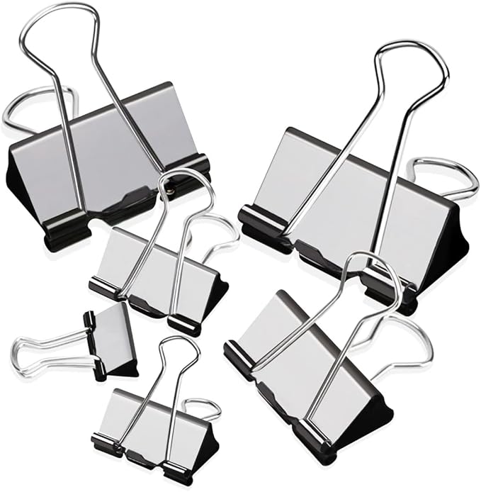 Binder Clips Assorted Sizes Paper Clamps, Meet a Variety of use Scenarios by MearunSolar