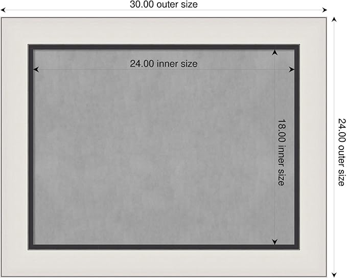 Amanti Art Silver Framed Magnetic Board 24x30 Medium Vision Board - Image 2