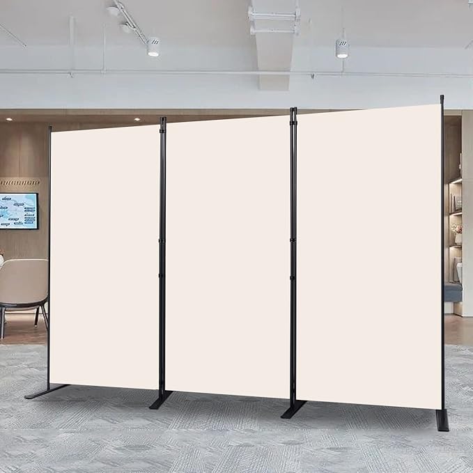 CHOSENM Room Divider, 3 Panel Folding Privacy Screens - Image 6