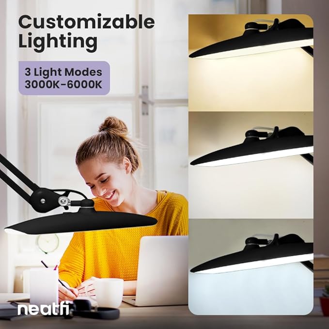 Neatfi XL 2, 200 Lumens LED Task Lamp, 4 Level Brightness, 3 Light Modes - Image 4