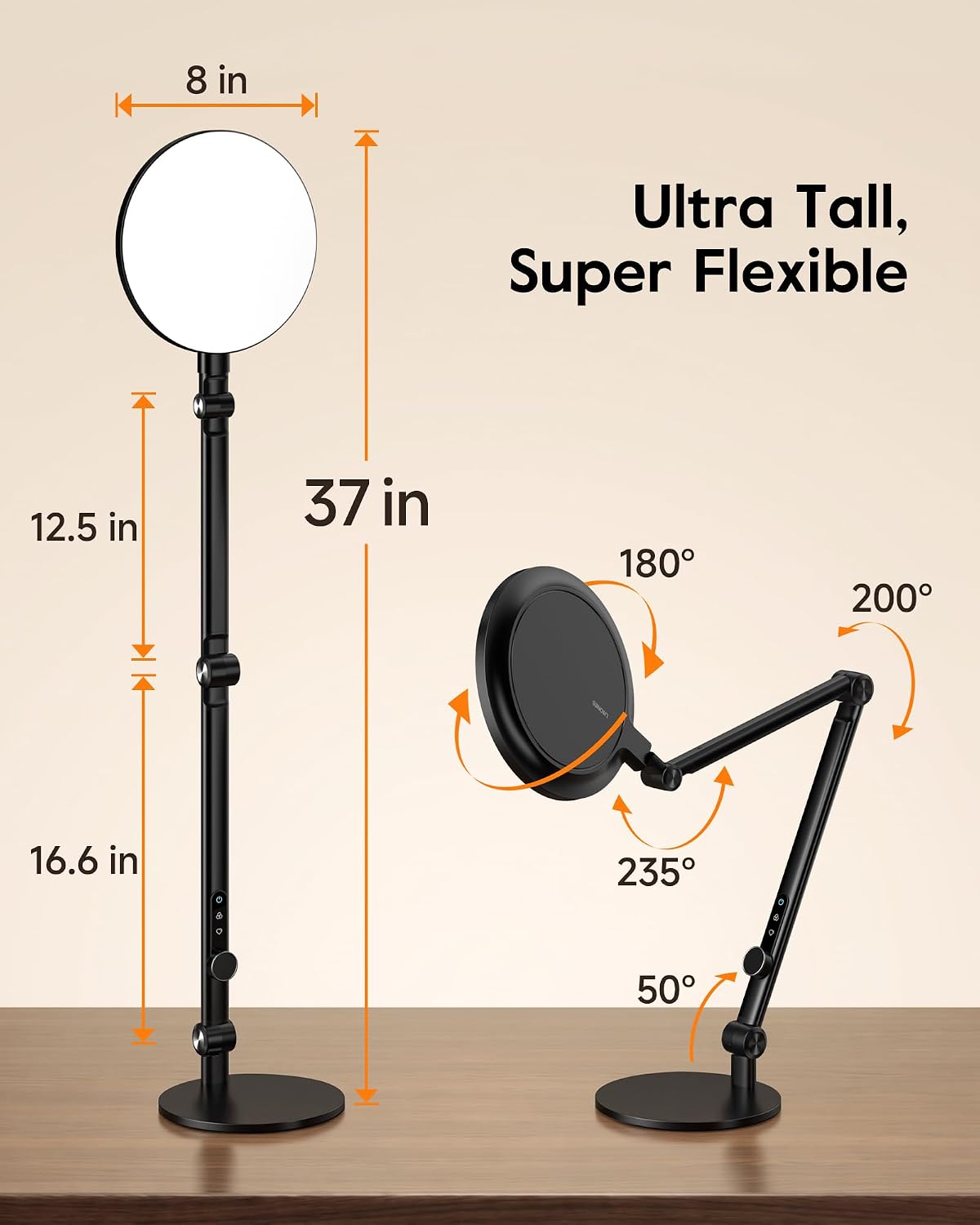 litones desk lamp for home office, professional video, front angle view