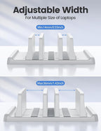 Vaydeer 3-Slot Vertical Laptop Stand Made of Premium ABS Plastics 5 in 1 Design - Image 7