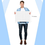 Fuyoooo 25 Sheet Graph Paper Pad 24" x 17" Large Graph 1" and 1/4" Ruled Grid - Image 2
