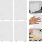4PCS Desk Dividers Office Partitions, Privacy Desk Panel Protective, Acrylic - Image 5