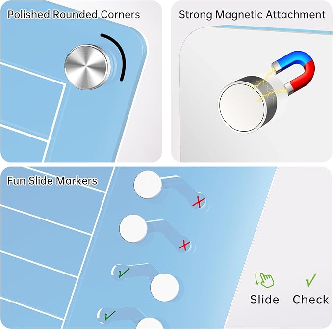 NiHome Acrylic Magnetic To Do List Planning Board - Image 4