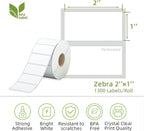 2" x 1" Direct Thermal Label, Paper - Image 2