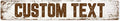Custom Sign, Custom Street Sign, 11 Font Colors, 13 Font Styles, 4 Hole Options by MySignCenter
