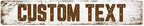 Custom Sign, Custom Street Sign, 11 Font Colors, 13 Font Styles, 4 Hole Options by MySignCenter