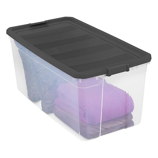 Sterilite 6-Pack Modular Stacker Box, Durable Clear Plastic Storage Bins - Image 7