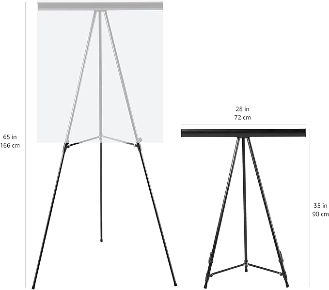 Amazon Basics High Boardroom Aluminum Flipchart Whiteboard and Display Easel - Image 4