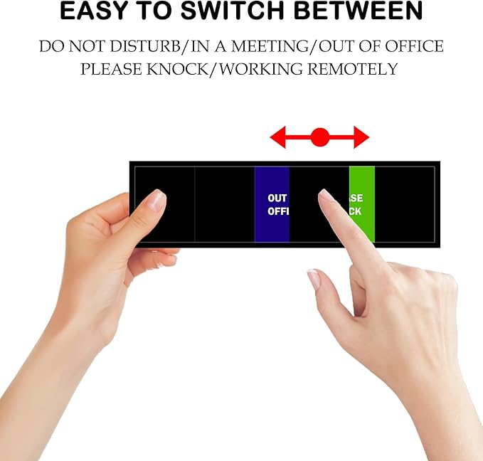 Office Door Sign, Do Not Disturb/Please Knock/Out of Office/in a - Image 3