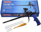 Faithfull Non Stick Foam Gun, Heavy-Duty, Fully Coated Non-Stick Body, Stainless Steel Barrel & Needle, Sealant Dispensing Spray Applicator