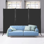 MAYOLIAH Partition Room Dividers 3 Panel Folding Privacy Screens 6 Ft Tall by MayoliahHome