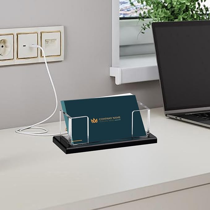 Weiai Acrylic Business Card Holder Stand - Image 7