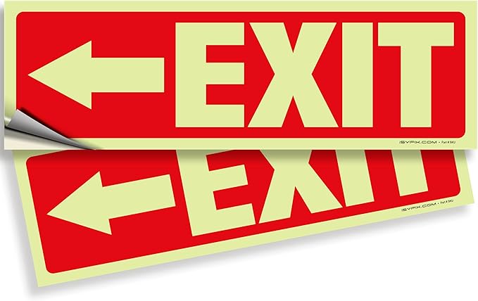 iSYFIX Exit Stickers Signs by iSYFIXPREMIUMSIGNS
