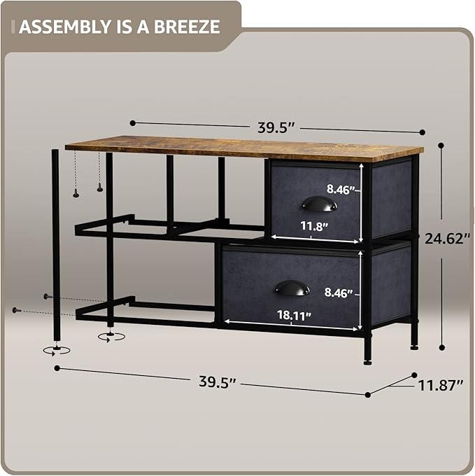 Sorbus Dresser with 5 Drawers - Image 3