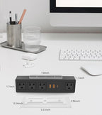 HHSOET Under Desk Power Strip - Image 2
