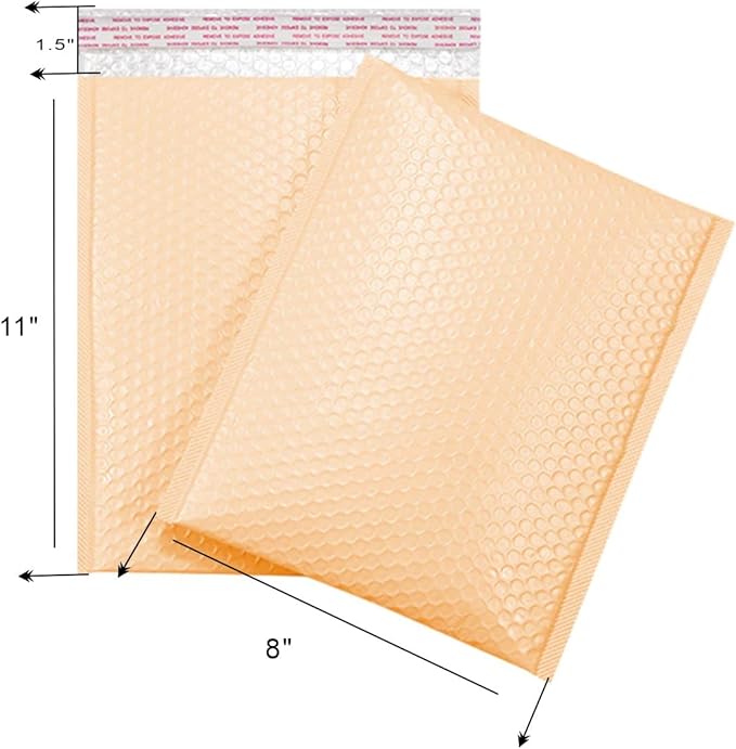 Bubble Mailers MEIANJU L11xW8 inch Padded Poly Mailer Envelopes Small Packaging - Image 2