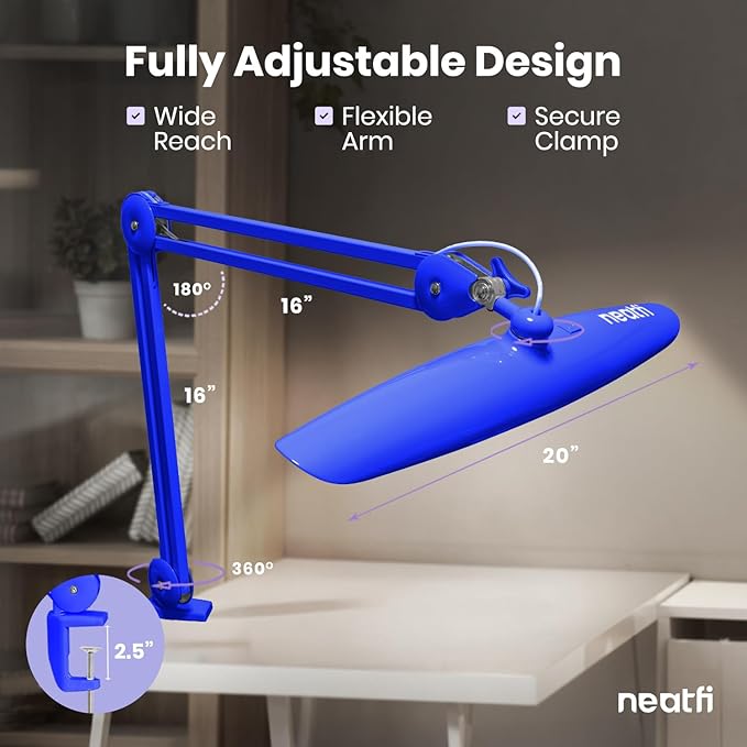 Neatfi XL 2, 200 Lumens LED Task Lamp, 24W Super Bright Desk Lamp, 4 Level - Image 7