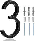 5" Floating Stainless Steel Address House Number, Modern Metal Anti-Rust House by MerearDecoration