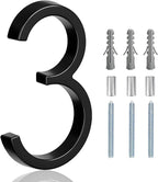 5" Floating Stainless Steel Address House Number, Modern Metal Anti-Rust House by MerearDecoration