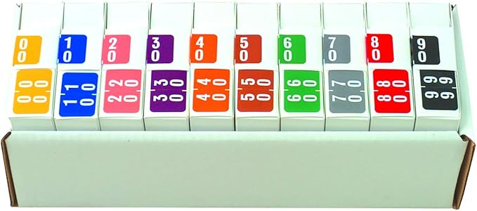 Doctor Stuff - File Folder Labels, Terminal Digit Filing, Consecutive Double by DoctorStuff