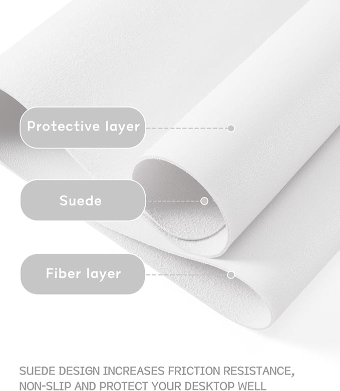 YSAGi Non-Slip Leather Desk Pad XL Size, Waterproof Laptop Computer Desk - Image 4