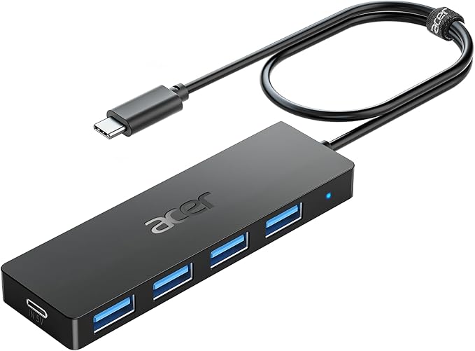 Acer USB C Hub 4 Ports, USBC Splitter by Acer