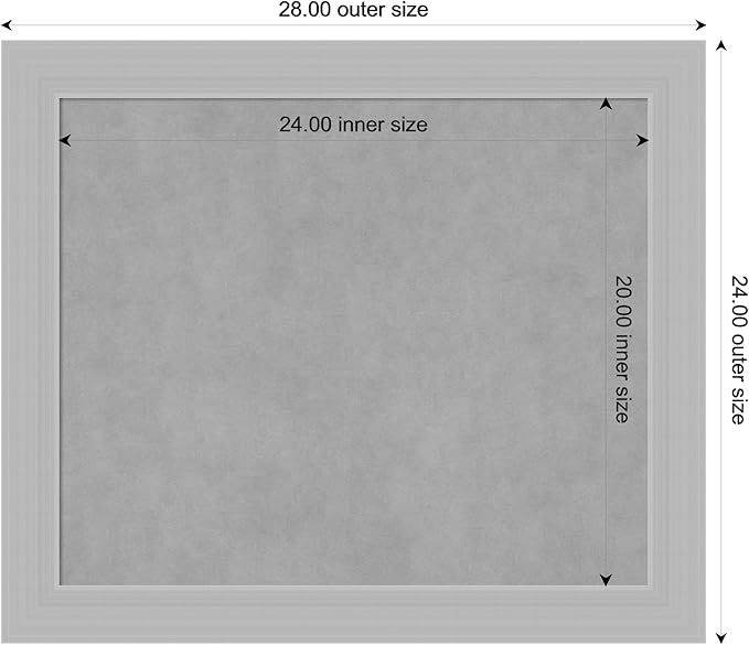 Amanti Art Silver Framed Magnetic Board 24x28 Medium Vision Board - Image 4
