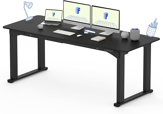 FLEXISPOT4 Legs Standing Desk 78 x 32 Inch Electric Adjustable Height Desk by FlexiSpot