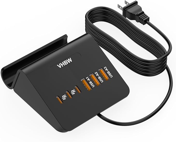 USB C Charging Station 35W, VHBW 6-Port Desktop Fast Charging Station by VHBW