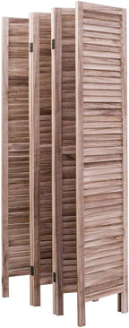 Giantex 6 Panel Wood Room Divider, 5.6 Ft Tall Folding Freestanding Partition - Image 9