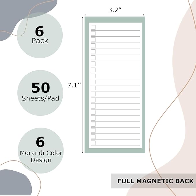 BIPEND 6 Pack Magnetic Notepads - Image 2