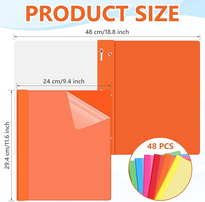 Feifeiya 48 Pack Plastic Report Covers - Image 2