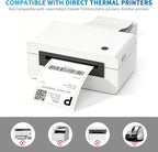 9527 Product Fanfold 4 x 6 Direct Thermal Labels White Perforated Shipping Labels, 500pcs per Stack,1 Stack