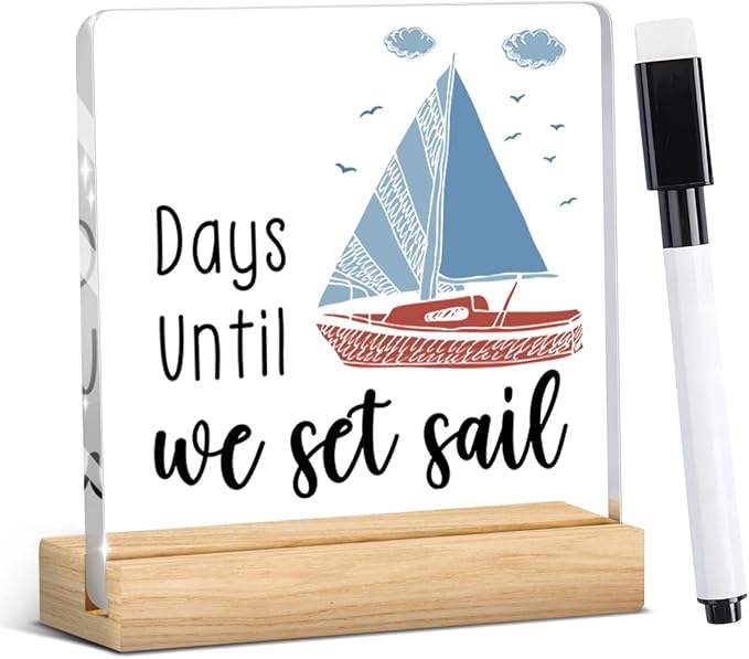 Funny Retirement Holiday Countdown Decorations, Funny Travel Vacation Countdown by YUANHAO