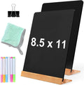 NEWNEWSHOW 2 Pack 8.7x12 Inch Tabletop Chalkboard by NEWNEWSHOW